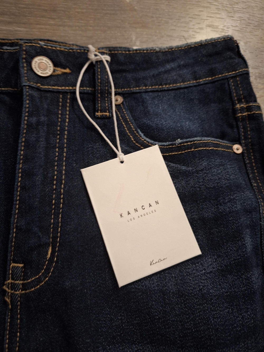 NWT KanCan Dark Blue High Rise Flare Jeans - Picture 3 of 10